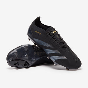 Adidas Predator Elite FG Football Boots Core Black/Carbon/Gold Met