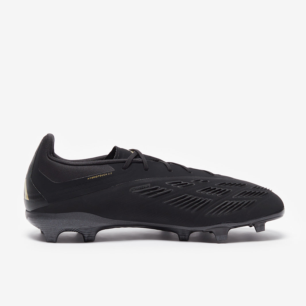 Adidas Kids Predator Elite FG Football Boots Core Black/Carbon/Gold Met