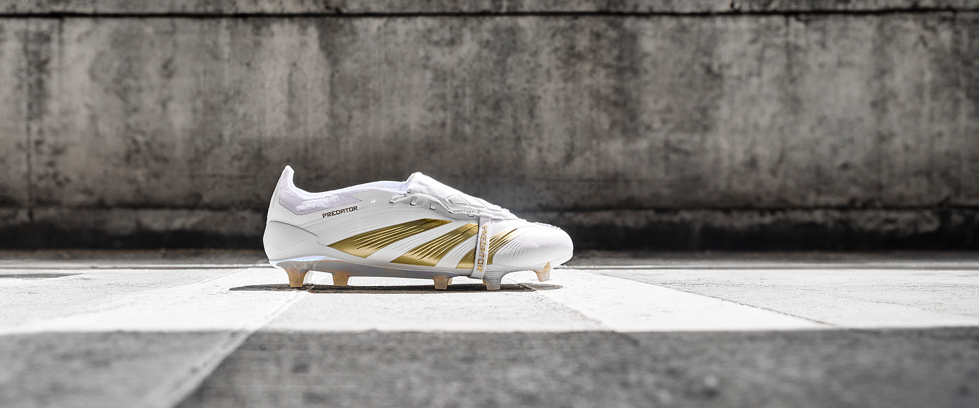 Adidas Predator Elite Tongue FG Football Boots Ftwr White/Gold Met