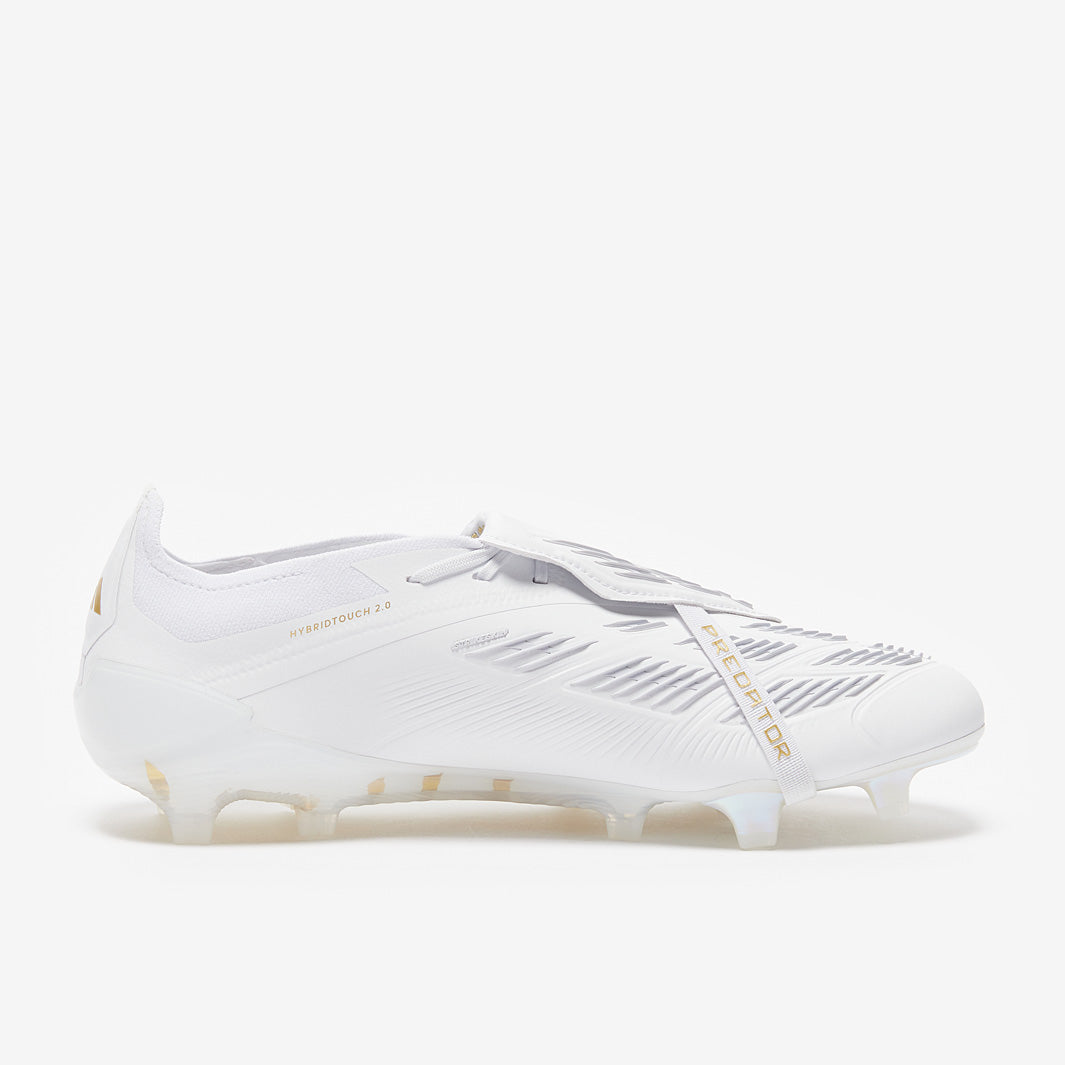 Adidas Predator Elite Tongue FG Football Boots Ftwr White/Gold Met