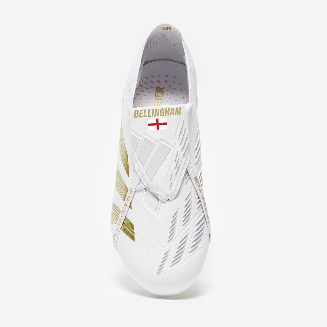 Adidas Predator Elite Tongue FG Football Boots Ftwr White/Gold Met