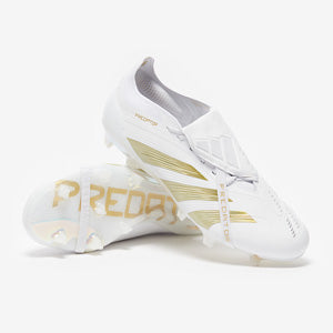 Adidas Predator Elite Tongue FG Football Boots Ftwr White/Gold Met