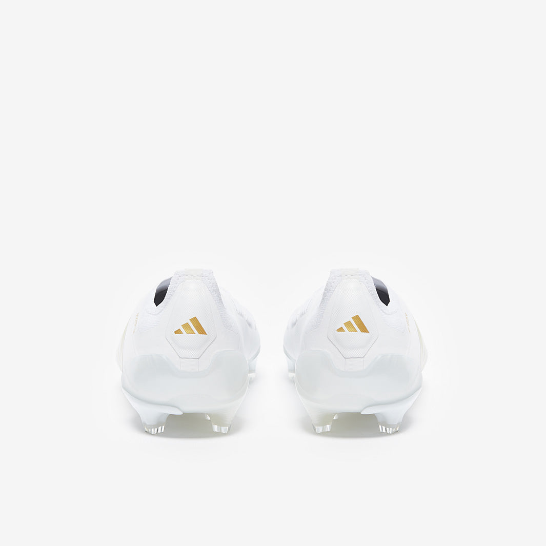 Adidas Predator Elite Laceless FG Football Boots Ftwr White/Gold Met
