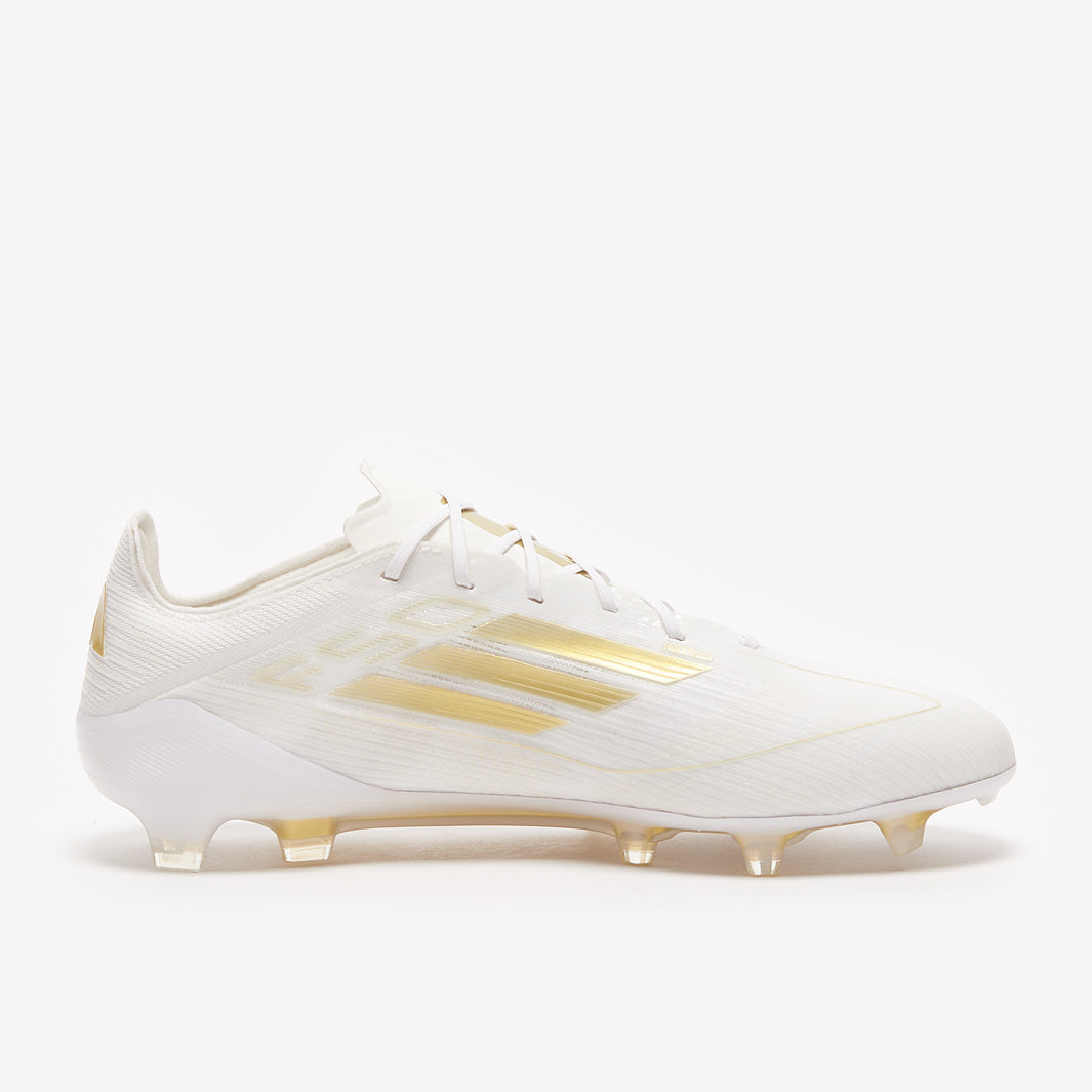 Adidas F50 Elite FG Football Boots Ftwr White/Gold Met/Ftwr White