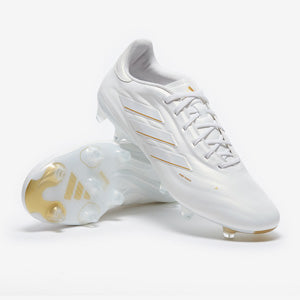 Adidas Copa Pure 2 Elite Leather FG Football Boots Ftwr White/Gold Met