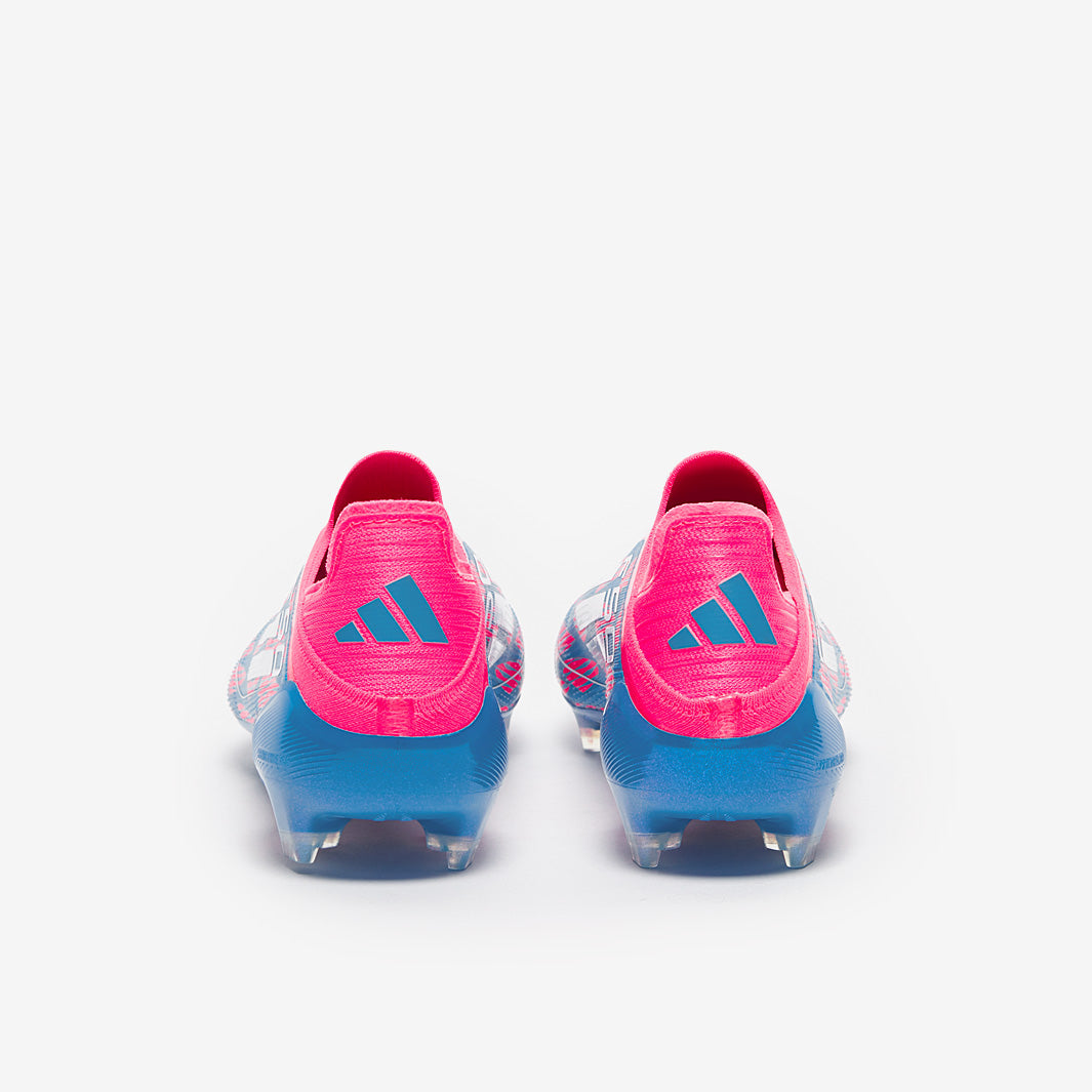 Adidas F50 Elite Laceless FG Football Boots Solar Blue/Ftwr White/Solar Pink