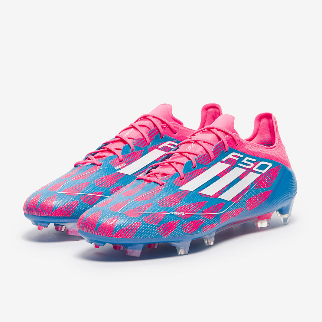 Adidas F50 Elite FG Football Boots Solar Blue/White/Solar Pink