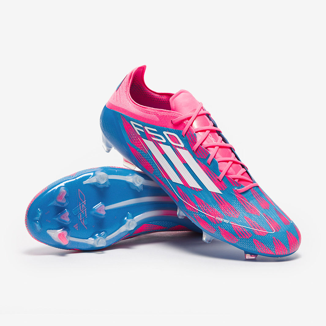 Adidas F50 Elite FG Football Boots Solar Blue/White/Solar Pink