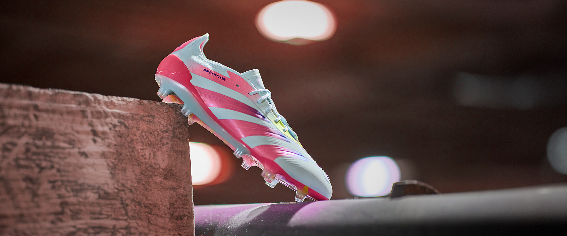 Adidas Predator Elite FG Football Boots Almost Blue/Lucid Pink/Semi Solar Yellow