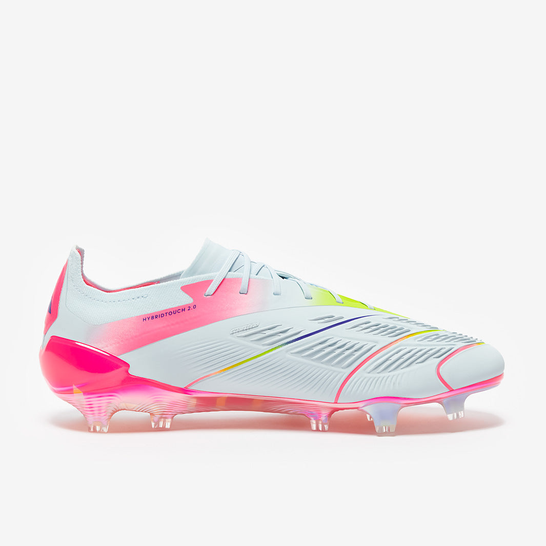 Adidas Predator Elite FG Football Boots Almost Blue/Lucid Pink/Semi Solar Yellow