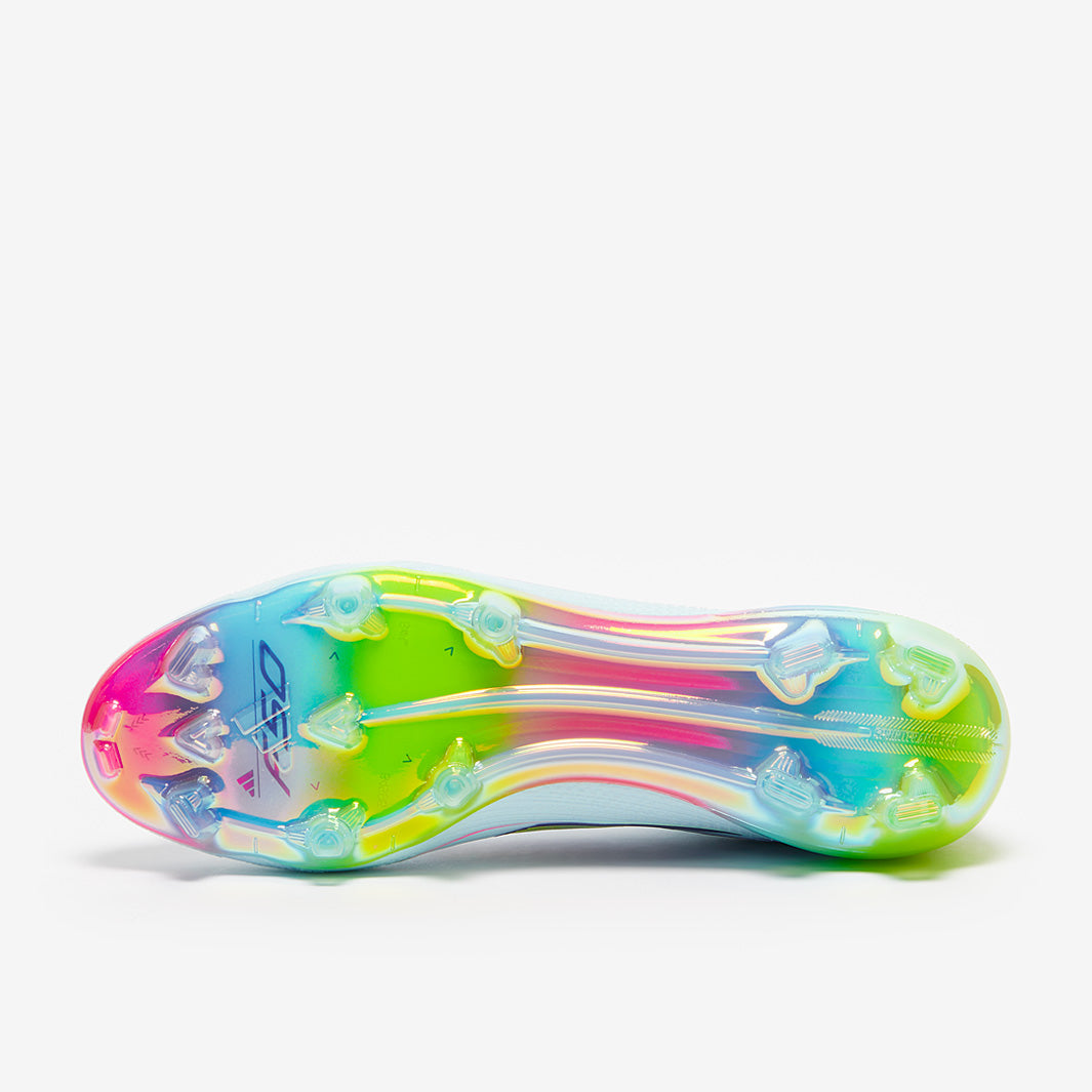 Adidas Women's F50 Elite Mid FG Football Boots Almost Blue/Semi Lucid Blue/Semi Solar Yellow