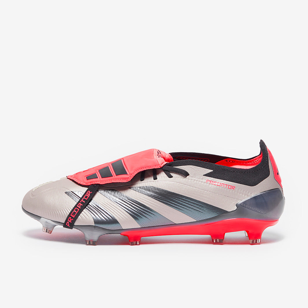 Adidas Predator Elite Tongue FG Football Boots Platin Met/Aurora Black/Carbon