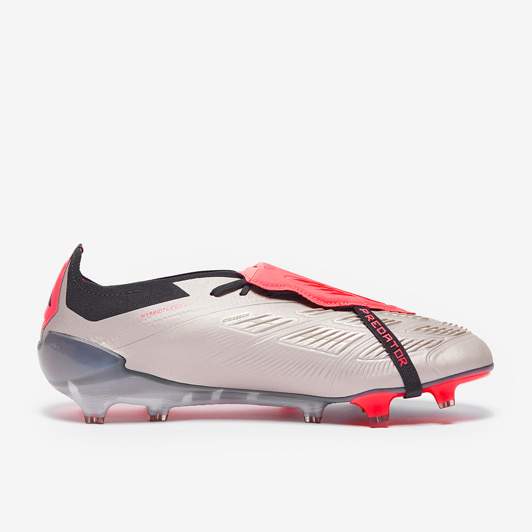 Adidas Predator Elite Tongue FG Football Boots Platin Met/Aurora Black/Carbon