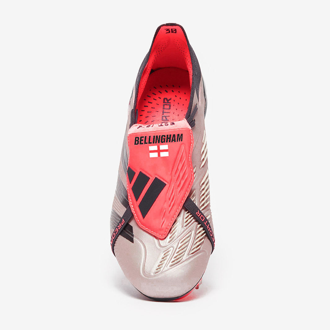 Adidas Predator Elite Tongue FG Football Boots Platin Met/Aurora Black/Carbon