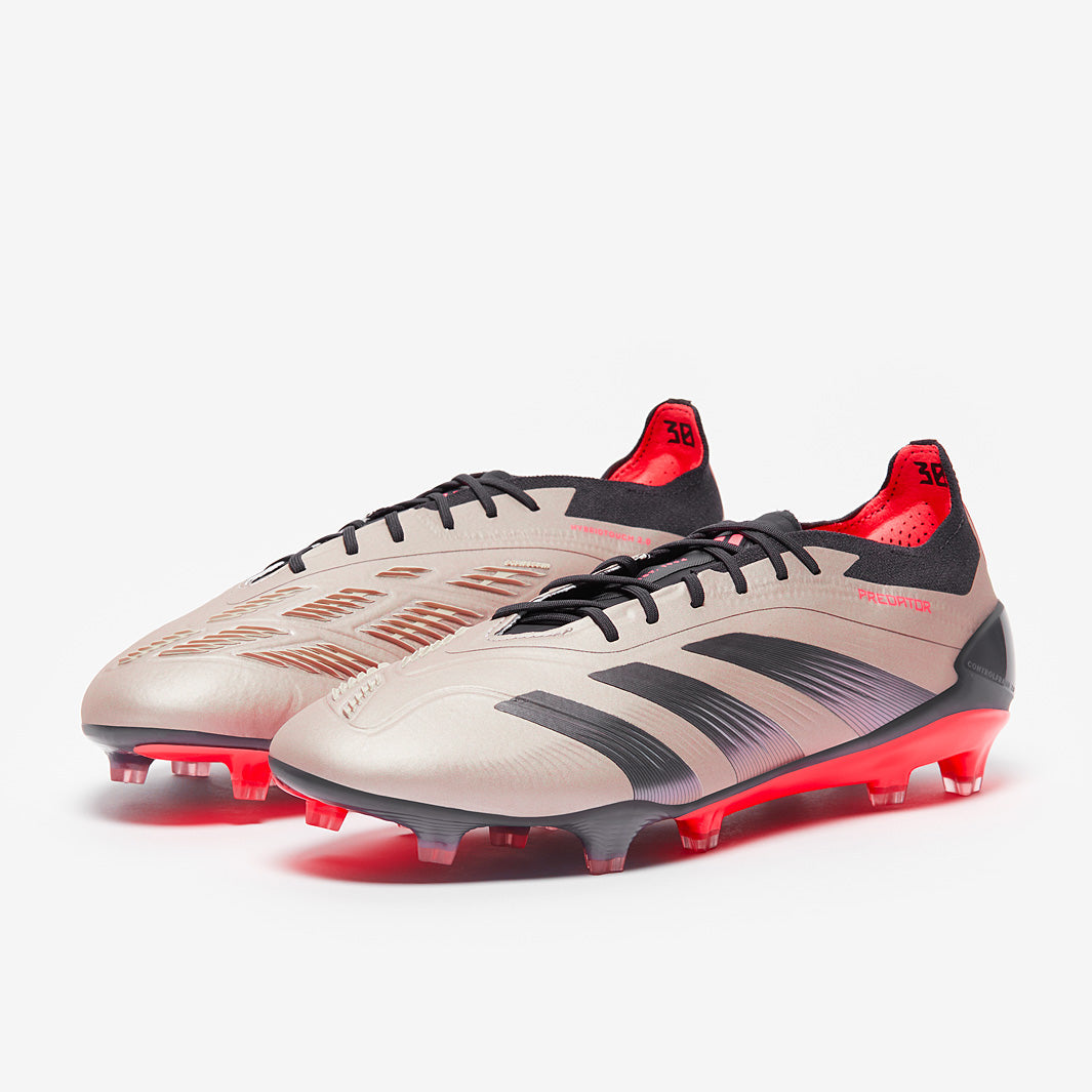 Adidas Predator Elite FG Football Boots Platin Met/Aurora Black/Carbon