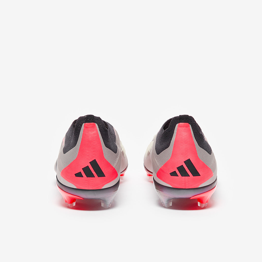 Adidas Kids Predator Elite Laceless FG Football Boots Platin Met/Aurora Black/Carbon