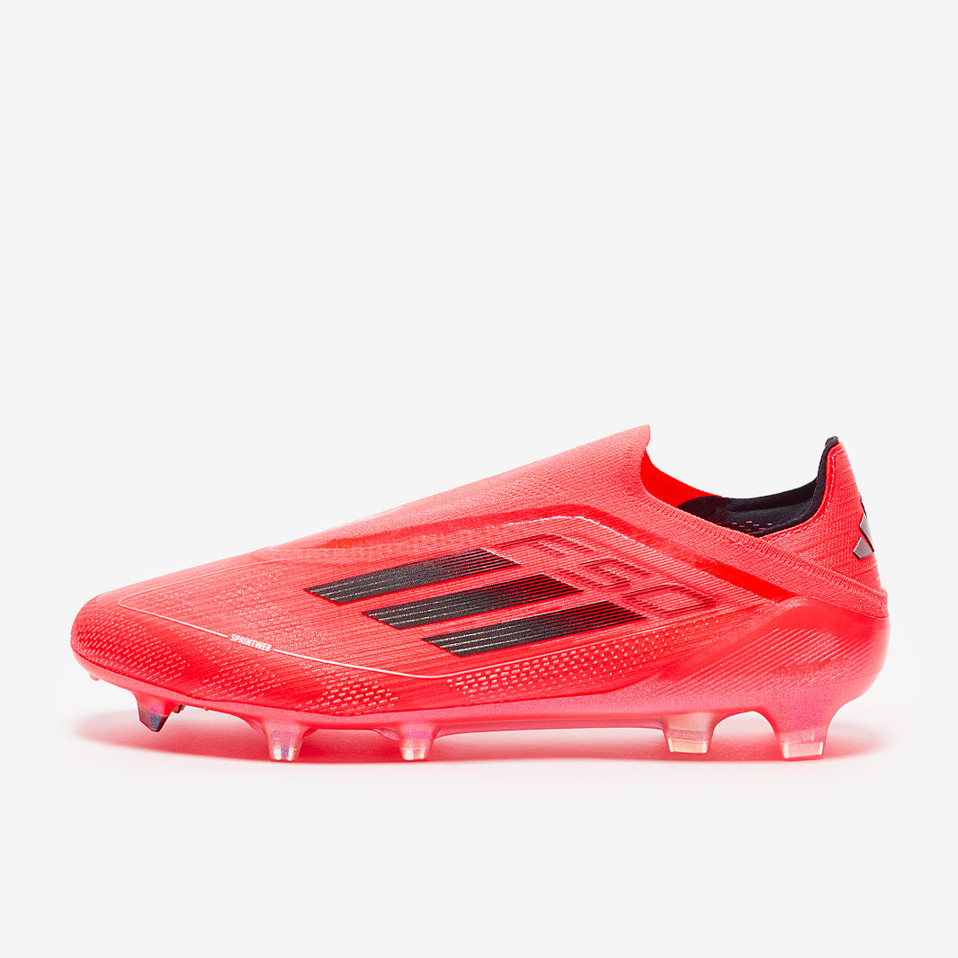 Adidas F50 Elite Laceless FG Football Boots Turbo/Aurora Black/Platin Met