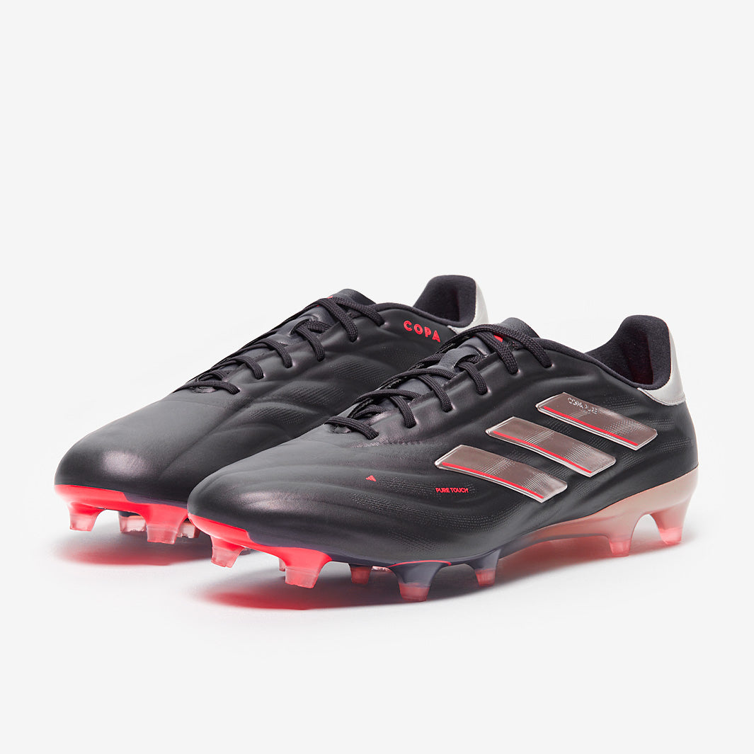 Adidas Copa Pure 2 Elite Leather FG Football Boots Aurora Black/Platin Met/Turbo