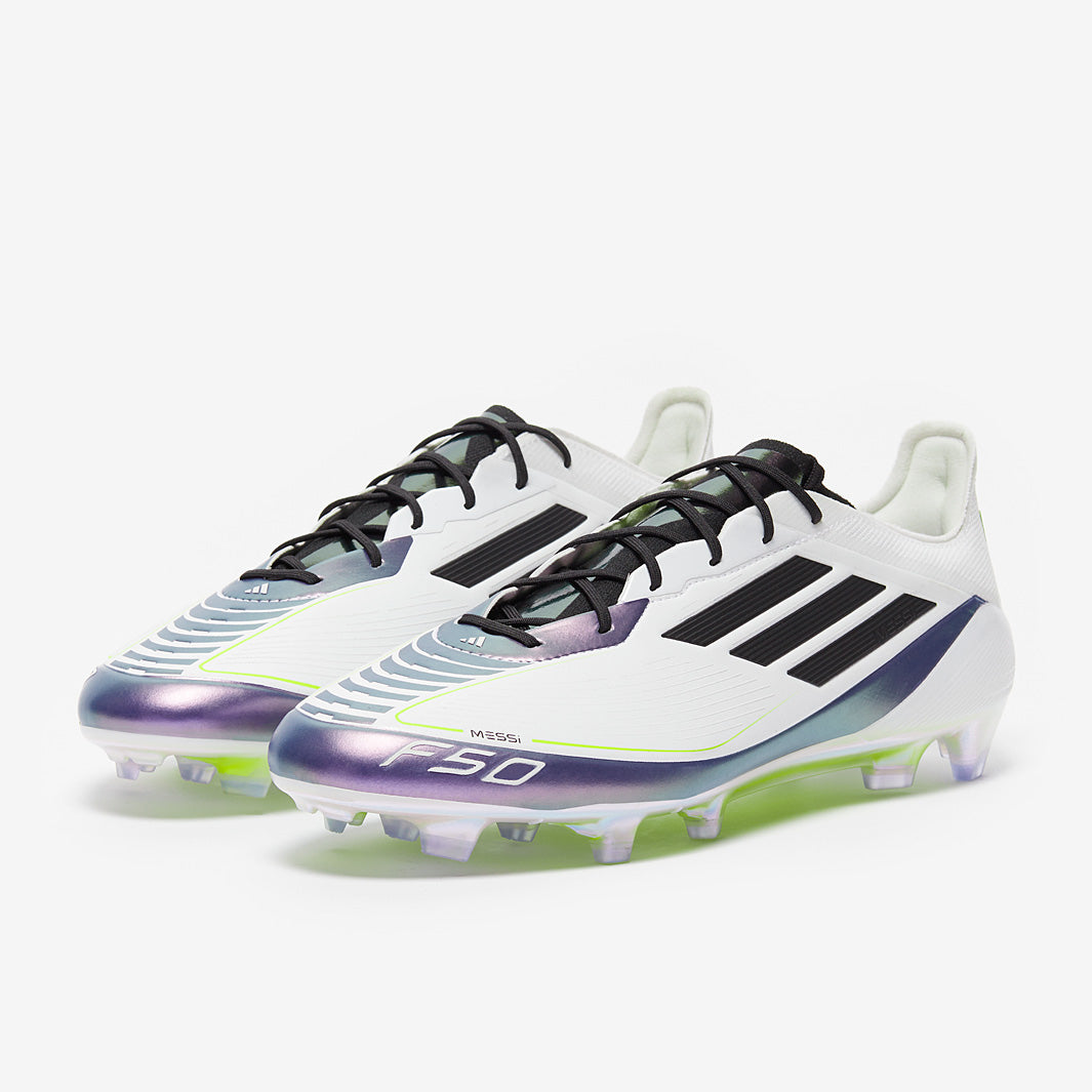 Adidas F50 X Messi Elite FG Football Boots Ftwr White/Core Black/Unity Purple