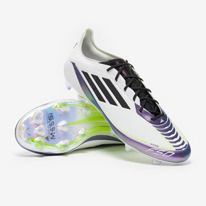 Adidas F50 X Messi Elite FG Football Boots Ftwr White/Core Black/Unity Purple