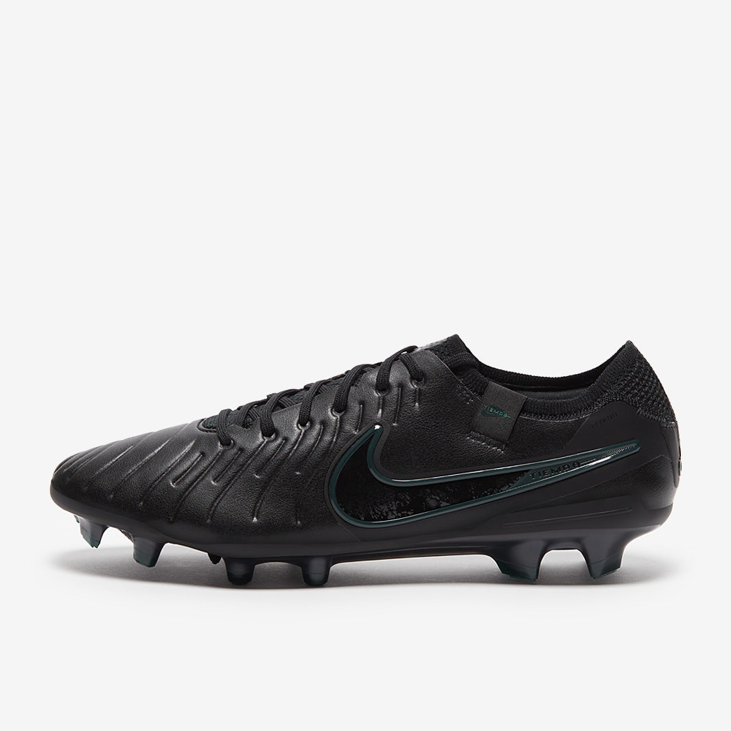 Nike Tiempo Legend X Elite FG Football Boots Black/Black/Deep Jungle