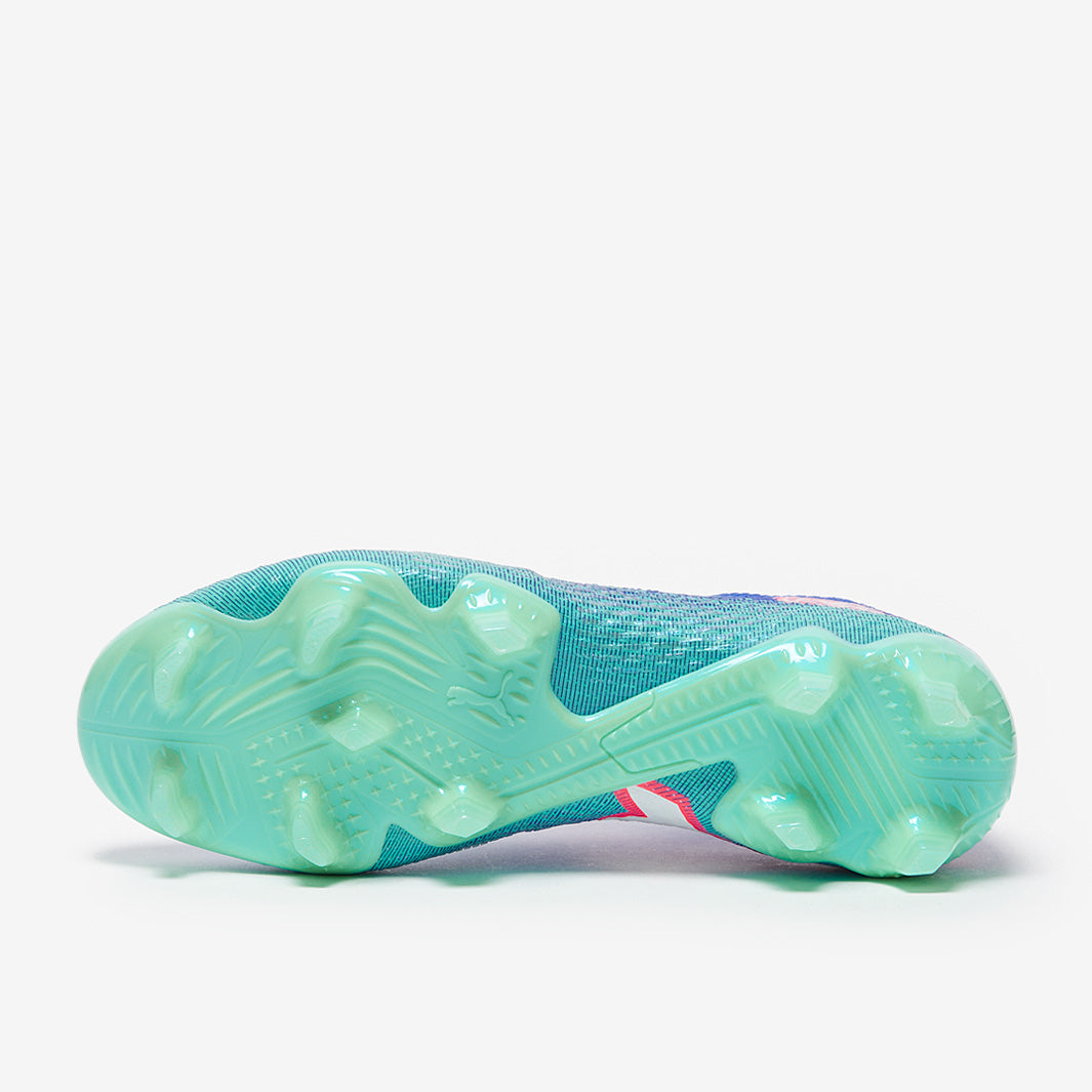 Puma Women's Future 7 Ultimate FG/AG Football Boots Bluemazing/Puma White/Electric Peppermint