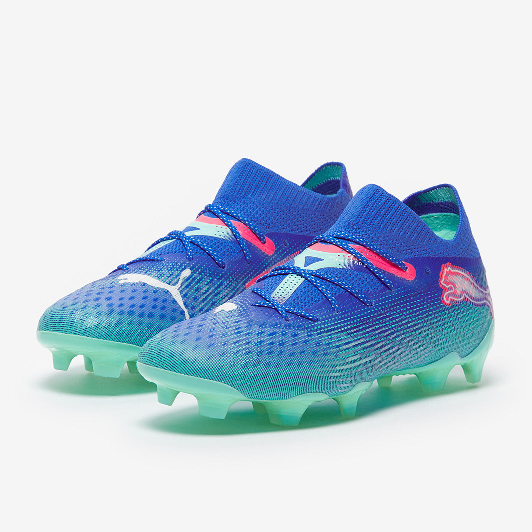 Puma Women's Future 7 Ultimate FG/AG Football Boots Bluemazing/Puma White/Electric Peppermint
