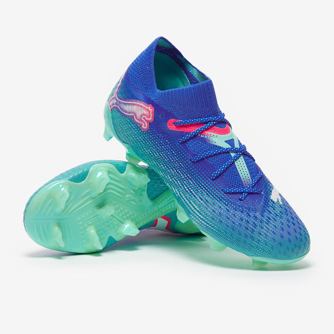 Puma Women's Future 7 Ultimate FG/AG Football Boots Bluemazing/Puma White/Electric Peppermint