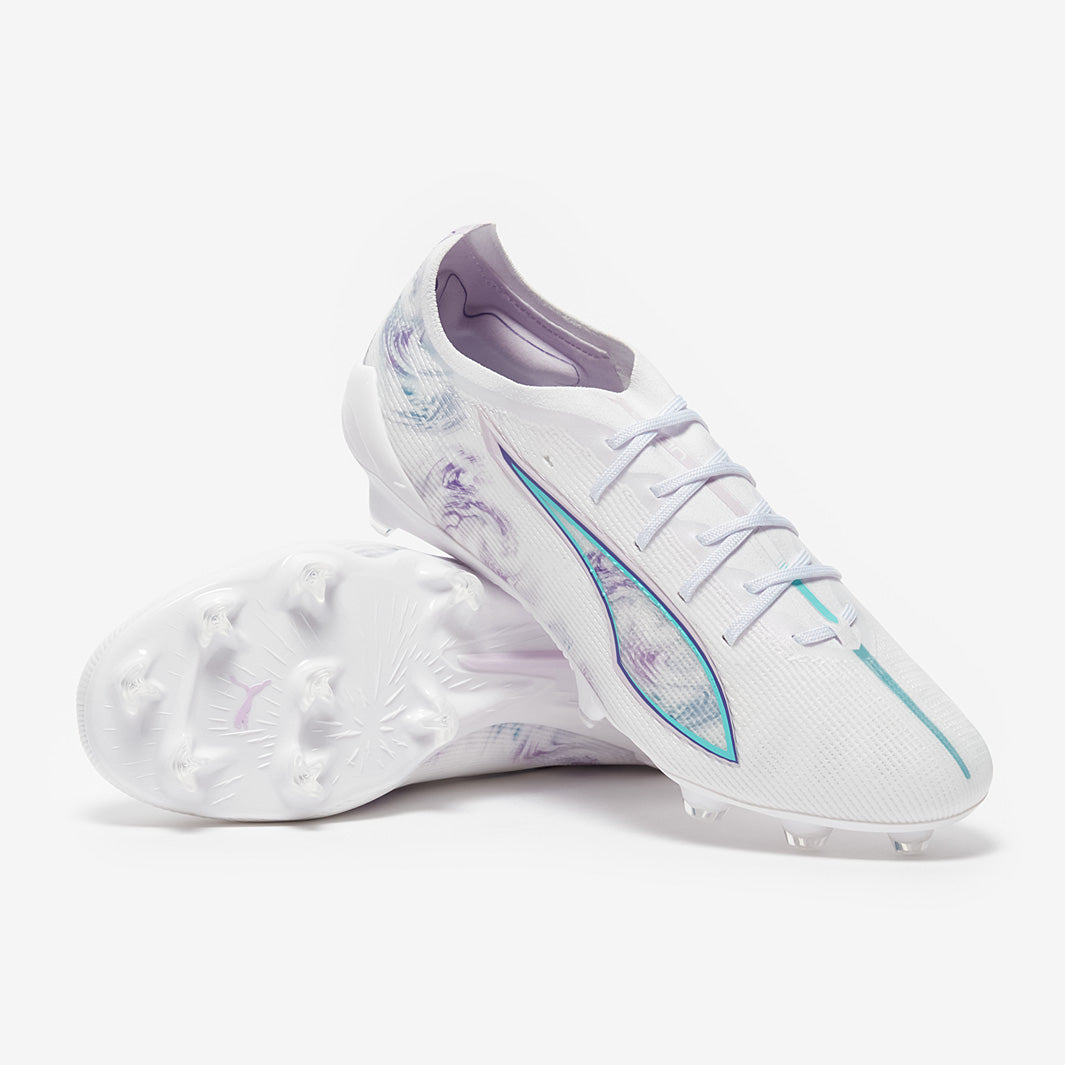 Puma Women's Ultra 5 Ultimate FG Football Boots Puma White/Puma Black/Spring Lavender