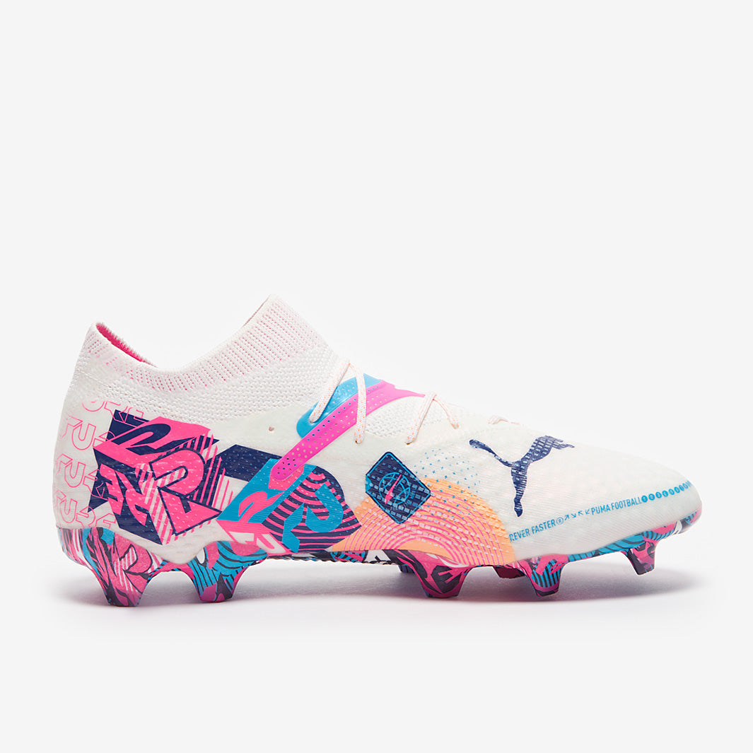 Puma Future 7 Ultimate FG/AG Football Boots Puma White/Luminous Blue/Poison Pink/Fizzy Melon/Bluemazing