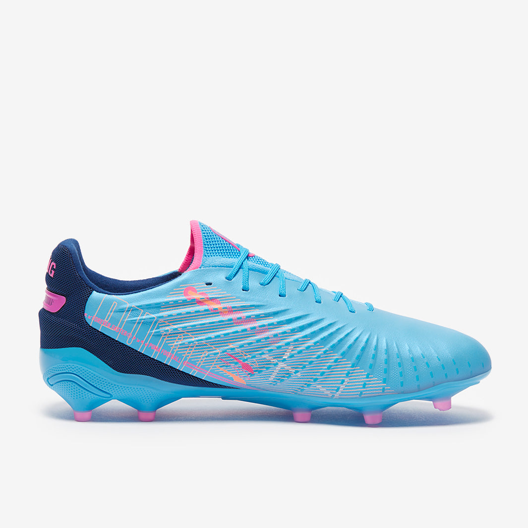 Puma King Ultimate FG/AG Football Boots Luminous Blue/Poison Pink/Blazing Blue