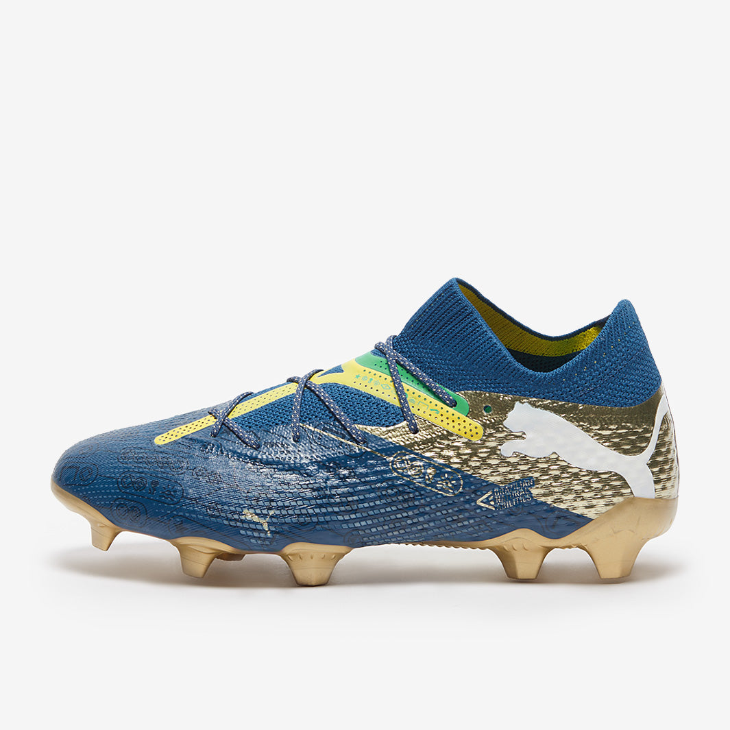 Puma Future 7 Ultimate FG/AG Football Boots Sailing Blue/Pele Yellow/Green/Gold