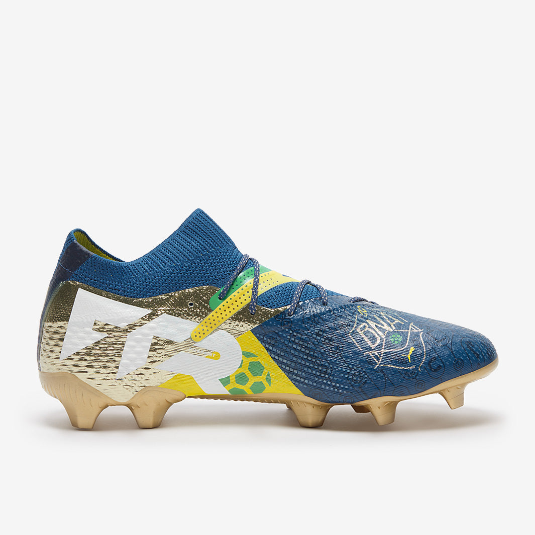 Puma Future 7 Ultimate FG/AG Football Boots Sailing Blue/Pele Yellow/Green/Gold