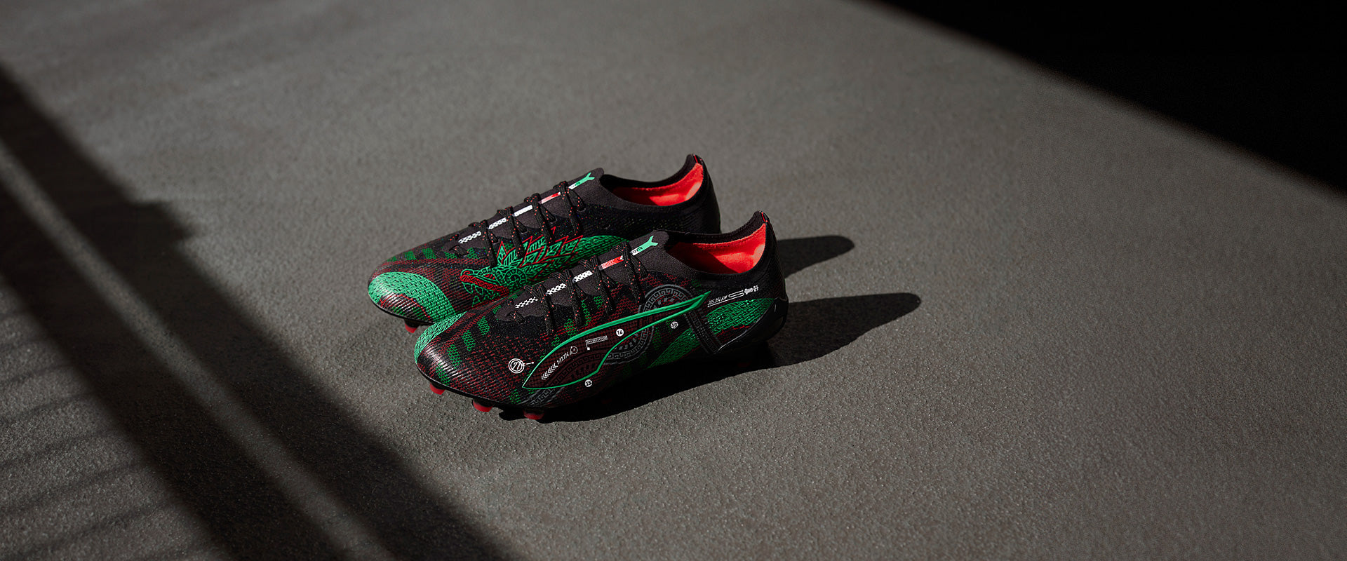 Puma Ultra 5 Ultimate FG/AG Football Boots Black/Red/Green