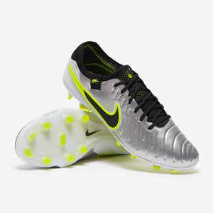 Nike Tiempo Legend X Elite FG Football Boots Metallic Silver/Black/Volt