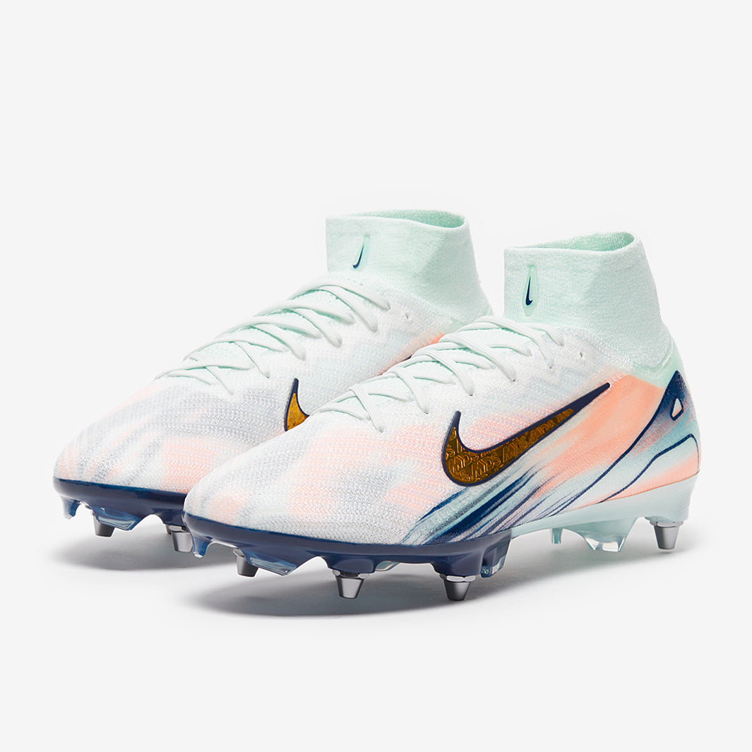 Nike Air Zoom Mercurial Superfly X Elite MDS SG-Pro Football Boots Barely Green/Metallic Gold Coin