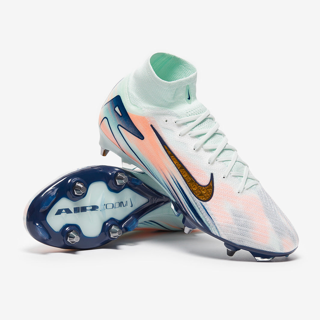 Nike Air Zoom Mercurial Superfly X Elite MDS SG-Pro Football Boots Barely Green/Metallic Gold Coin