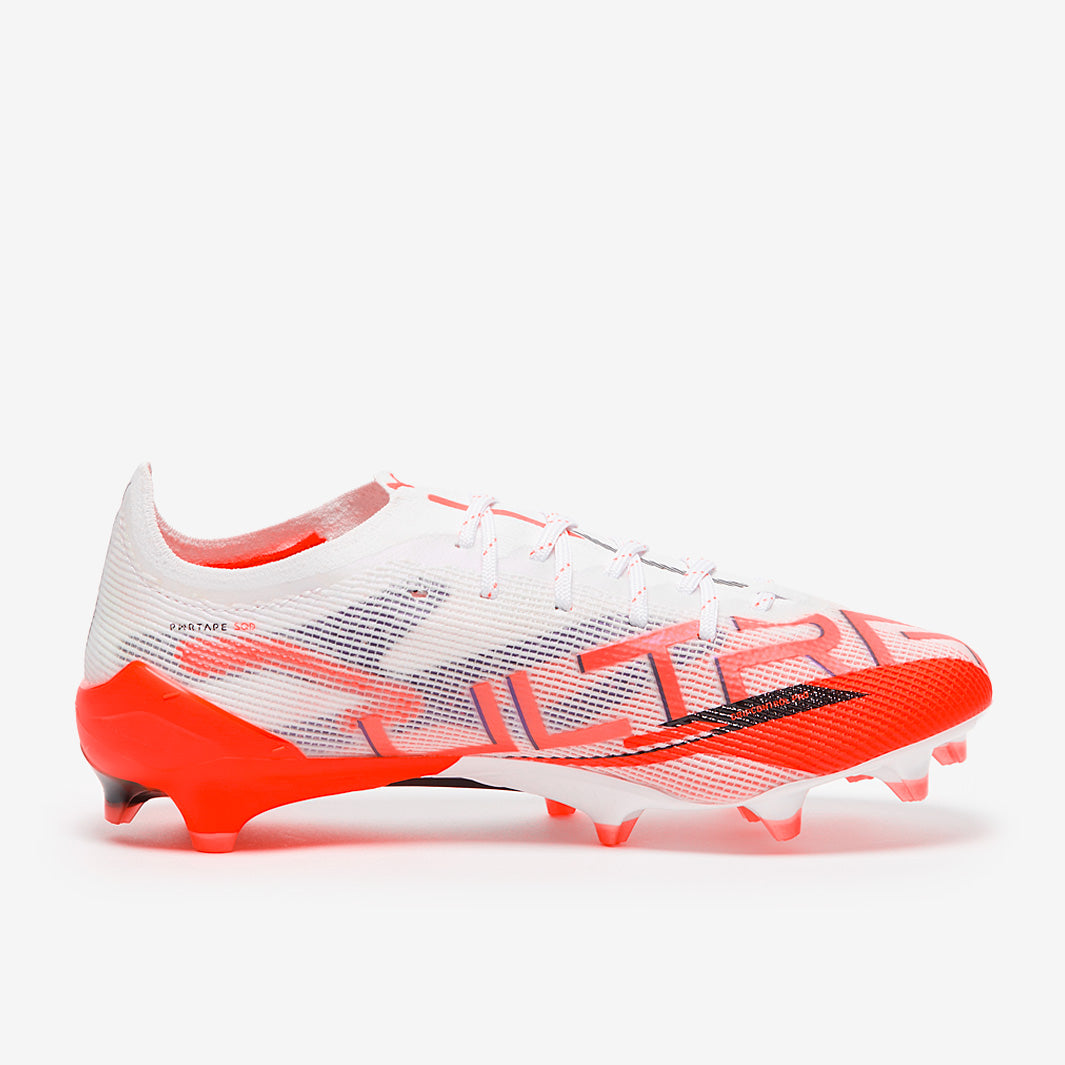 Puma Women's Ultra 5 Ultimate FG Football Boots Puma White/Puma Black/Glowing Red