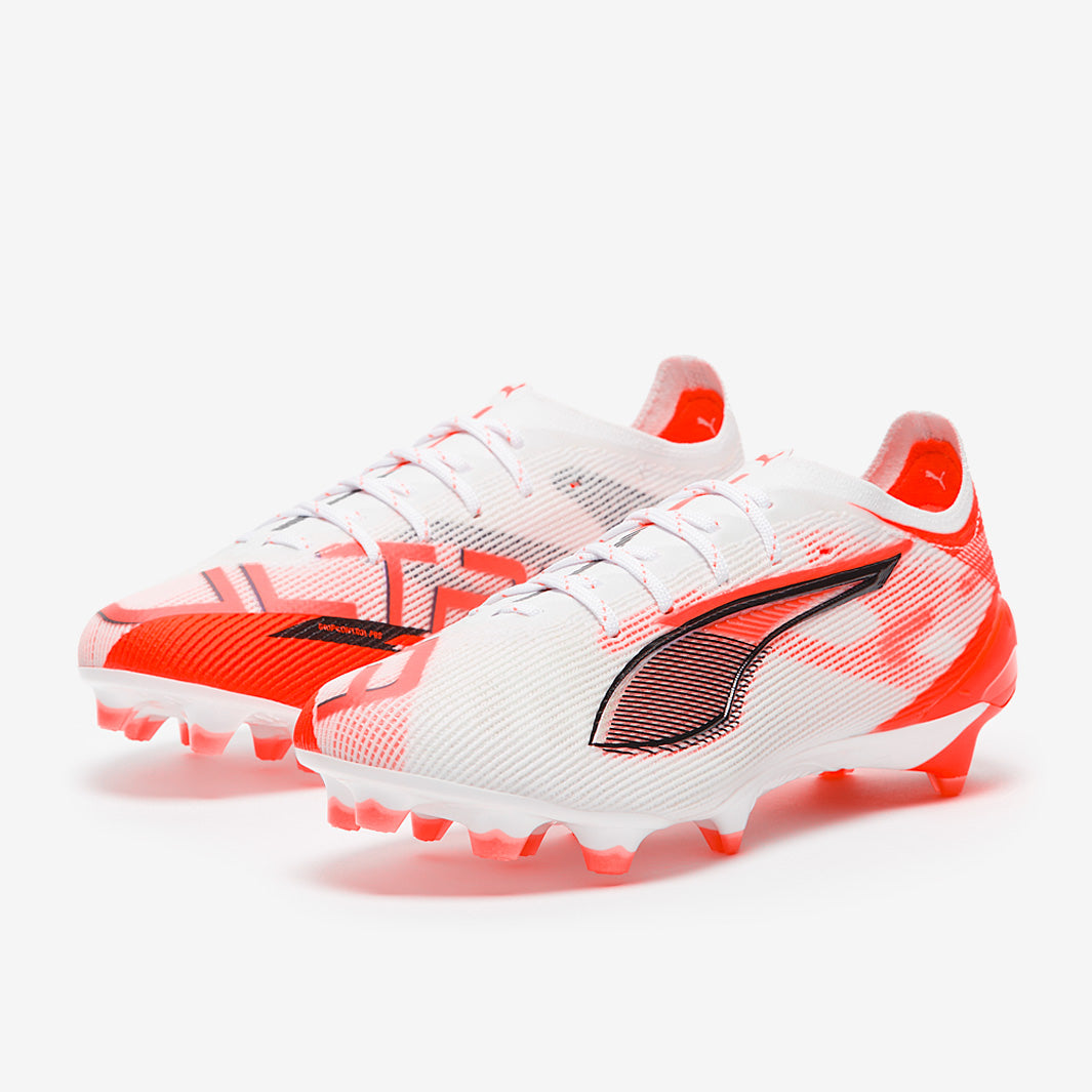 Puma Women's Ultra 5 Ultimate FG Football Boots Puma White/Puma Black/Glowing Red