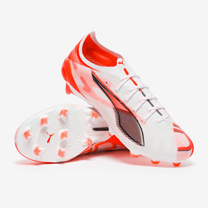 Puma Women's Ultra 5 Ultimate FG Football Boots Puma White/Puma Black/Glowing Red