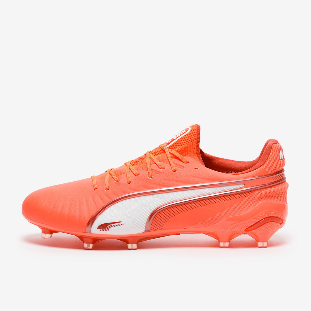 Puma King Ultimate FG/AG Football Boots Glowing Red/Puma White/Red Fire