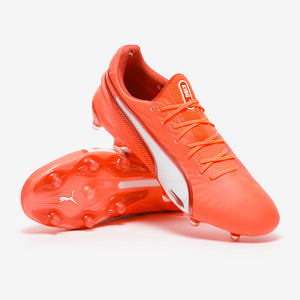 Puma King Ultimate FG/AG Football Boots Glowing Red/Puma White/Red Fire