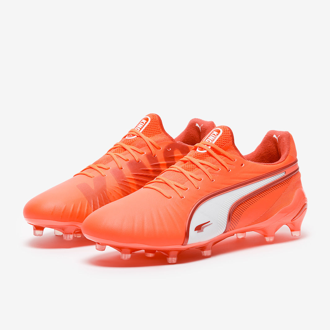 Puma Women's King Ultimate FG/AG Football Boots Glowing Red/Puma White/Red Fire