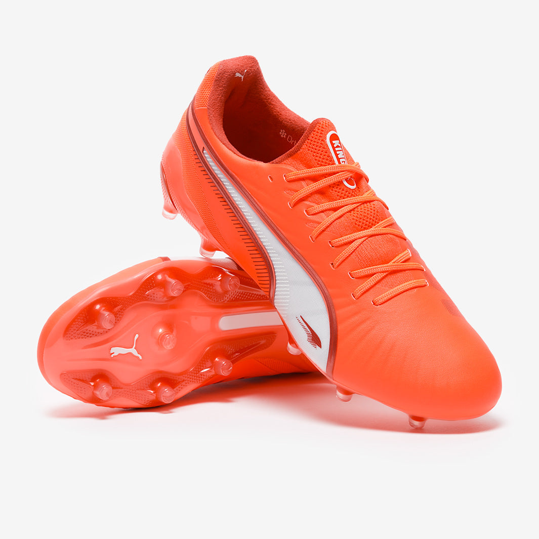 Puma Women's King Ultimate FG/AG Football Boots Glowing Red/Puma White/Red Fire