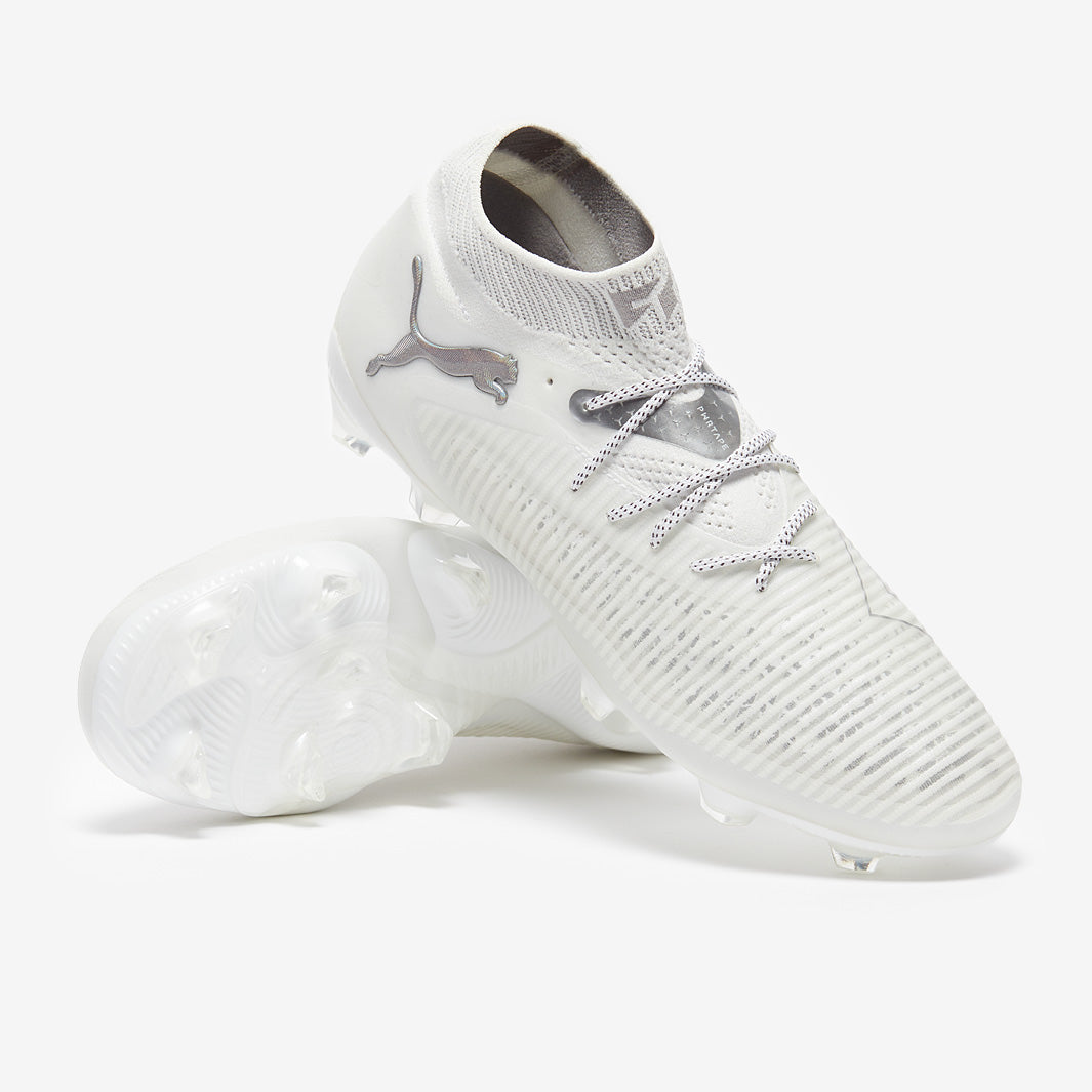 Puma Future 8 Ultimate FG Football Boots Puma White/Silver Mist/Cool Light Gray