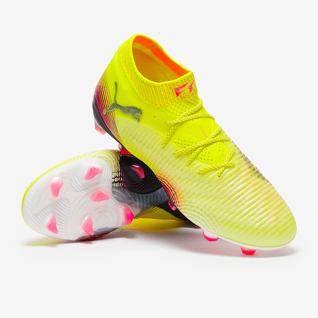 Puma Women's Future 8 Ultimate FG Football Boots Yellow Alert/Puma Black/Sun Struck