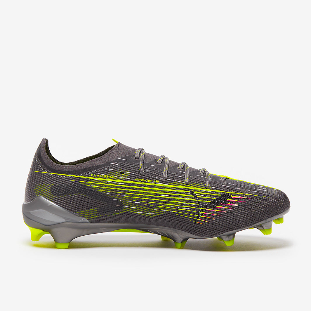 Puma Ultra 5 Ultimate FG Football Boots Matte Aged Silver/Yellow Alert/Sun Struck