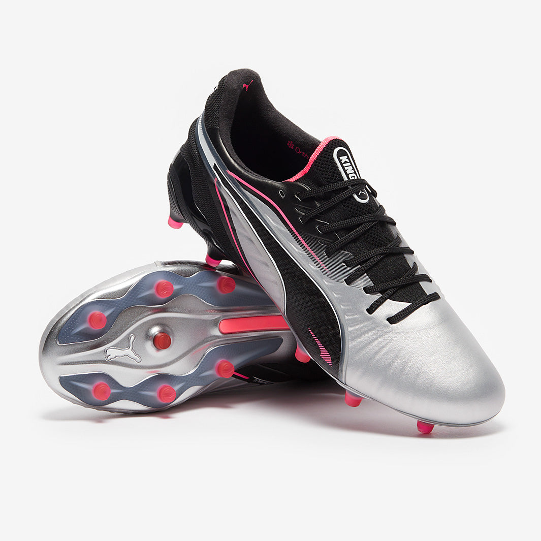 Puma Women's King Ultimate FG/AG Football Boots Puma Silver/Puma Black/Sun Struck/Puma White