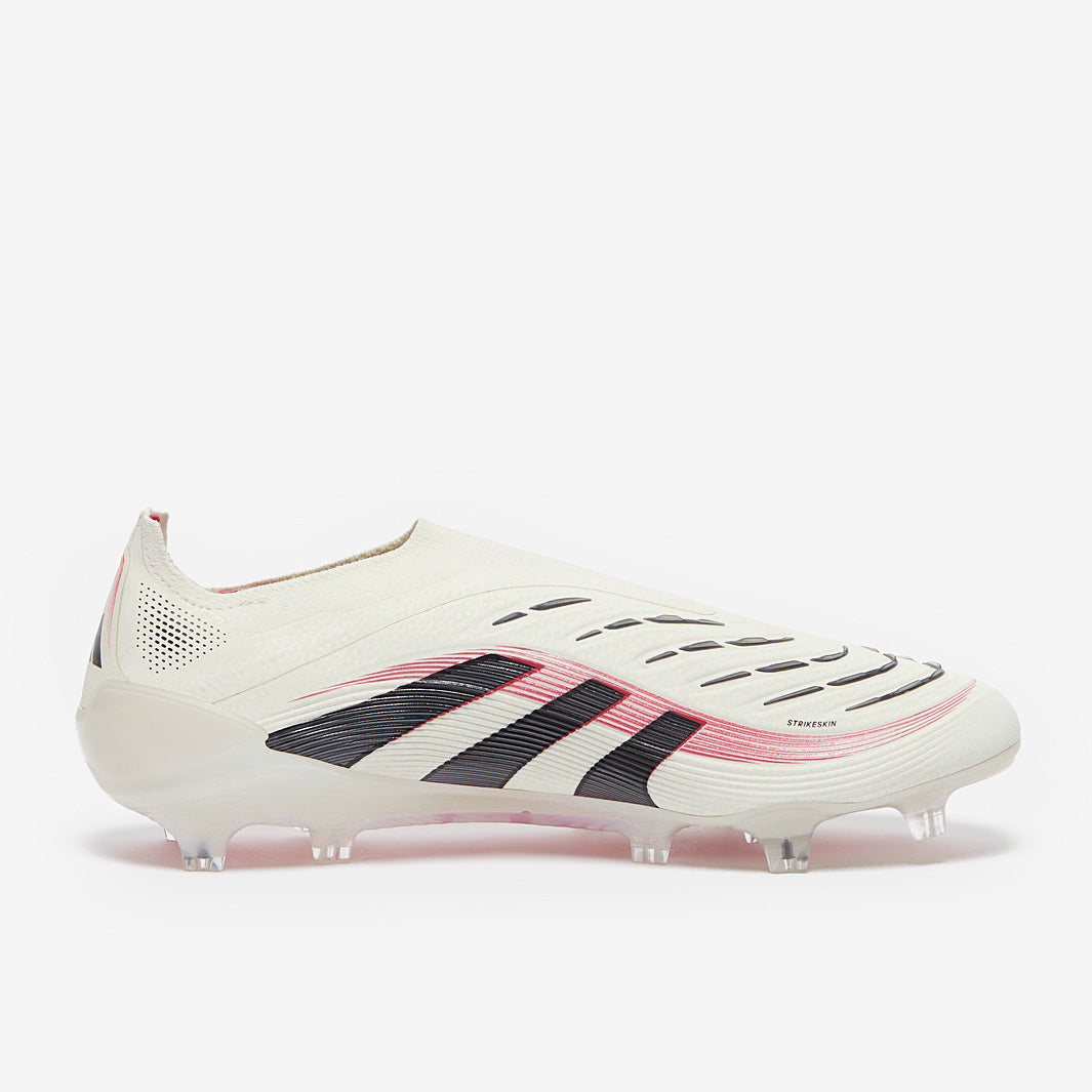 Adidas Predator Elite Laceless FG Football Boots Off White/Core Black/Pure Ruby