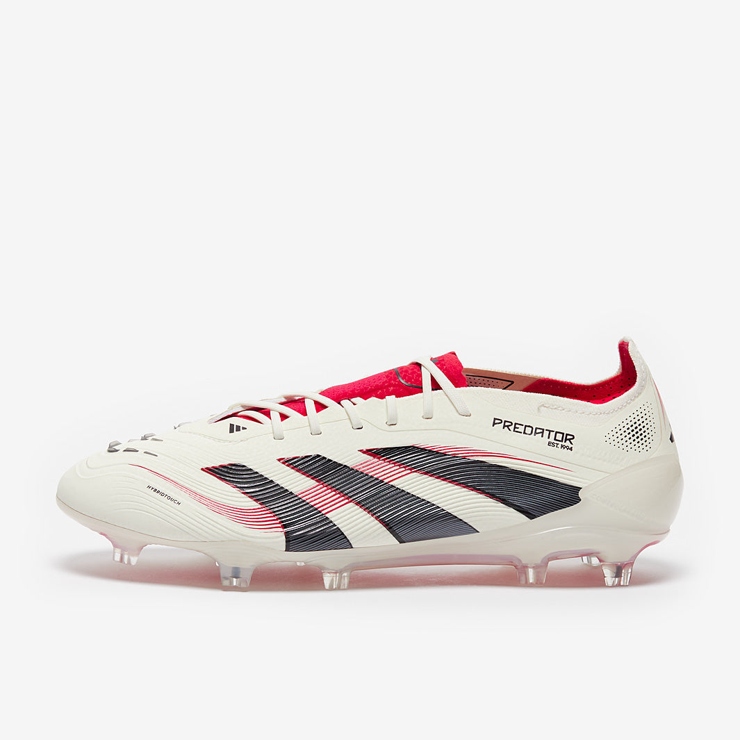 Adidas Predator Elite FG Football Boots Off White/Core Black/Pure Ruby